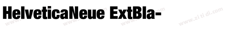 HelveticaNeue ExtBla字体转换